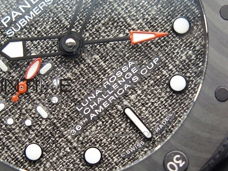 PAM1039 Carbotech VSF 1:1 Best Edition Dark Grey Sail Dial on Rubber Strap P.9010 Clone
